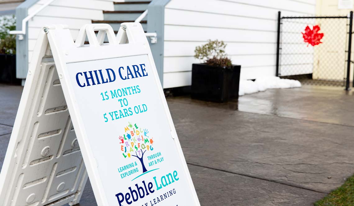Pebble Lane offers all-day programs for children aged 15 months all the way to 5 years of age.